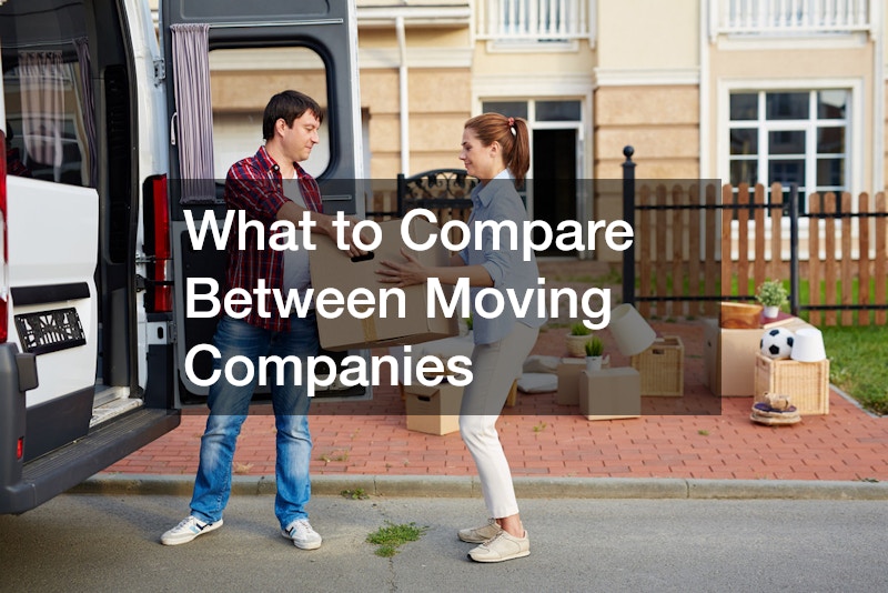 What to Compare Between Moving Companies